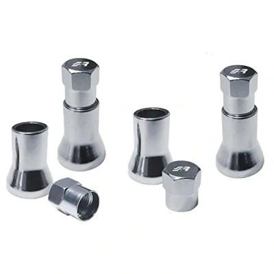 Immagine di Simoni Racing CAPS3/X Kit 4 Cappucci Valvola Chrome Universali, per pneumatici, Colore Cromo