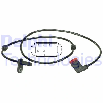 Immagine di DELPHI SS20501 Sensore ABS attivo 958