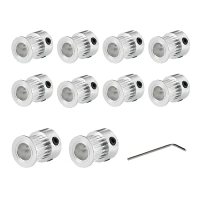 Immagine di Super Print GT2 Puleggia Pulley 20 denti Teeth Foro 8mm Bore for 3D Printer 9mm/10mm Width Timing Belt.(10pcs)