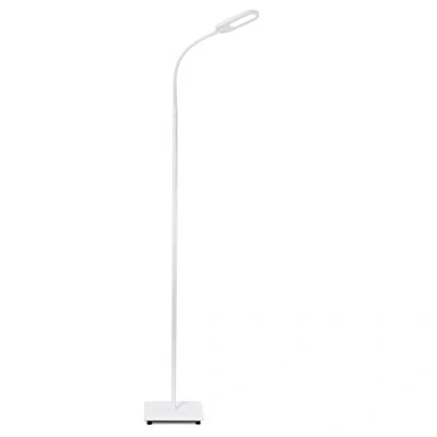 Immagine di B.K.Licht Piantana lampada da Terra LED, altezza 1,28m, 8W, 600Lm, salotto, dimmerabile su 4 livelli, luce calda neutra o fredda, orientabile, Lampade a stelo touch, bianca