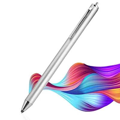 Immagine di Stylus penna touchscreen capacitive, Penne per cellulari universali, Stilo touch capacitive di alta sensibilità, tablet e smartphone (d&#039;argento)