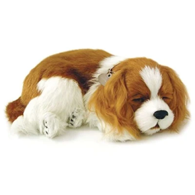 Immagine di Perfect Petzzz ® The Original Breathing Pet Cavalier King Charles New Huggable Soft Version Plush Toy Gift Bundle