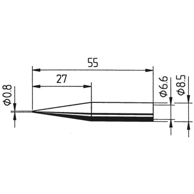 Immagine di Ersa 842 SD LF punta di saldatura Forma matita, prolungata Dimensione 0.8 mm Contenuto 1 pz.