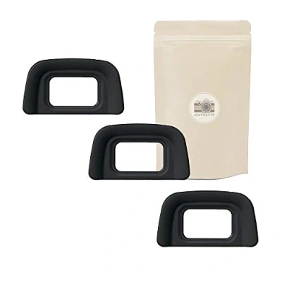 Immagine di 3x Oculare in gomma DK20 per Mirino Nikon tipo DK 20 Compatibile con fotocamere D50 D60 D70 D70s D300 D300S D600 D3000 D3100 D5200 D5300 D5500 Adaptout marca francese
