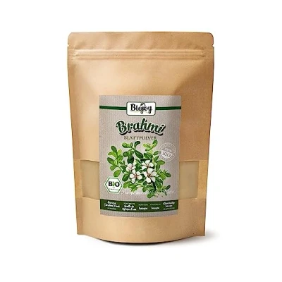 Immagine di Biojoy Brahmi in Polvere BIO (500 g), di Bacopa, Foglie Macinate (Bacopa monnieri)