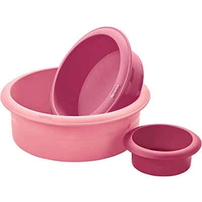 Immagine di Lurch 83022 FlexiForm Torte Forme Set di 3, 9, 15 e 20,5 cm, Silicone, Multicolore, 25 x 8,5 cm