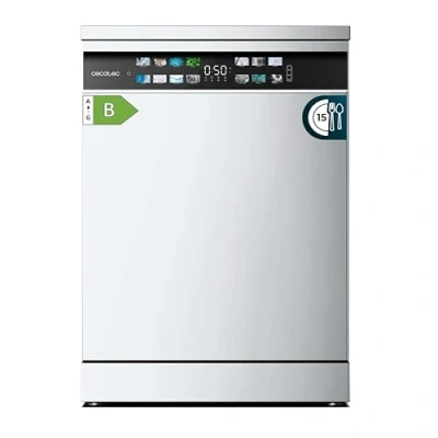 Immagine di Cecotec Lavastoviglie da incasso Bolero Aguazero 6700 B. 60cm, 15 coperti, Classe B, Motore Inverter Plus, Display Color, 14 programmi, O2 Dry, Turbo Dry+, Dual Zone, Vassoio regolabile, AutoClean