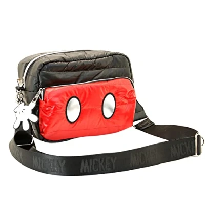 Immagine di Karactermania Mickey Mouse AIR Ibiscuit Padding Borsa a tracolla per bambini, Taglia: One Size, Black