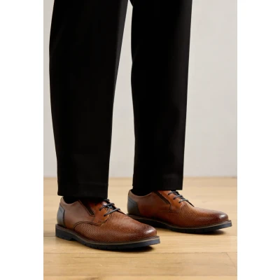 Immagine di bugatti Casimiro Stringate eleganti, Uomo, Taglia: 43, Cognac Pelle di montone
