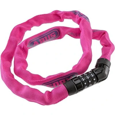 Immagine di ABUS lucchetto a catena Steel O Chain 4804C combinazione in acciaio speciale livello di sicurezza 3 75 cm Rosa