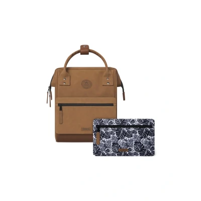 Immagine di Cabaïa Zaino con 2 tasche Mini 12L Idrorepellente e garanzia a vita Elegante per uomo donna Ideale scuola, viaggio lavoro Certificato Vegan Modello Moscou