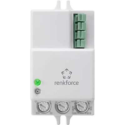 Immagine di Renkforce 1530623 Soffitto, parete Rilevatore di movimento ad alta frequenza HF 360 Relè Bianco