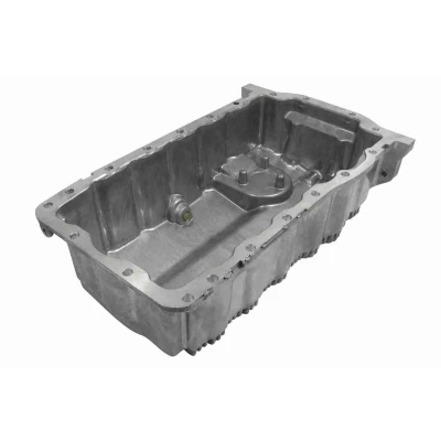 Immagine di VAICO V10 0448 Coppa olio con vite spurgo senza foro per sensore livello Alluminio Qualità de originale