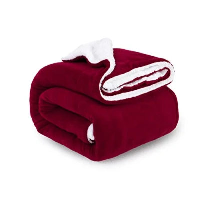 Immagine di ComfyWell coperta in pile Sherpa, morbida e accogliente, grande soffice per divano, letto, viaggi, spessa termica, 200 x 240 cm