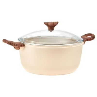 Immagine di Sambonet Casserole Pan Rock &#039;n&#039; Rose Cream ø 24 cm standard non stick coating