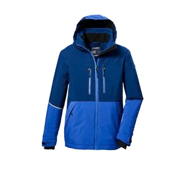 Immagine di killtec Bambini e ragazzi Giacca da sci/giacca funzionale con cappuccio paraneve KSW 388 BYS SKI JCKT, neon blue, 140, 42114 000