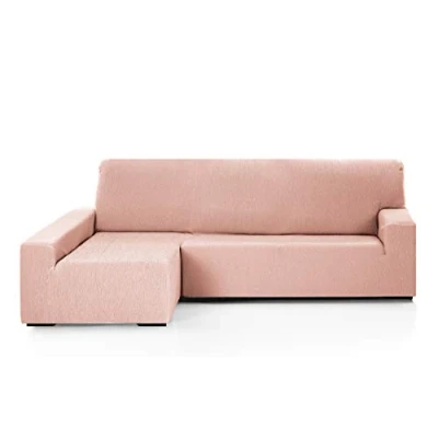 Immagine di Martina Home Emilia Custodia Chaise Longue, Poliestere, Salmone, Brazo izquierdo (mirando de frente)