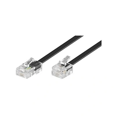Immagine di Cavo Telefono analogico Goobay [1x RJ12 1x RJ11] 3.00 m Nero