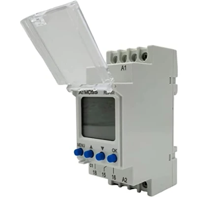 Immagine di RASMACOR Timer Digitale Programmabile Interruttore Orario LCD 52 programmi Modalità vacanza 5 lingue tra cui scegliere