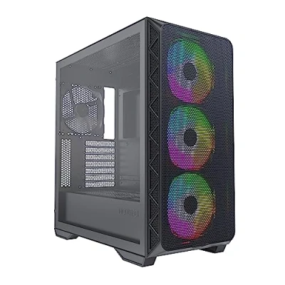 Immagine di MONTECH AIR 903 MAX Midi Tower PC Case Nero 4 ventole LED pre montate