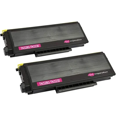 Immagine di 2 Toner Compatibili per Brother TN3280 TN3230, HL 5340D, 5350DN, 5350DNLT, 5370DW, 5380DN, DCP 8070D, 8085DN, MFC 8370DN, 8380DN, 8880DN, 8890DW Alta Resa Nero