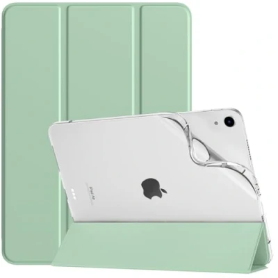 Immagine di TiMOVO Cover Compatibile con iPad Air 11 Pollici M2 2024, 6/5/4 Generazione 2024/2022/2020 10,9&quot;, Custodia Morbido Posteriore in TPU Smerigliata, Auto Sveglia/Sonno, Verde
