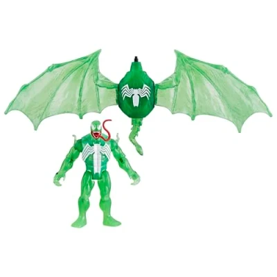 Immagine di Marvel Spider Man Epic Hero Series Web Splashers Green Symbiote Ala Splasher, Action Figure e Attrezzature Set da gioco