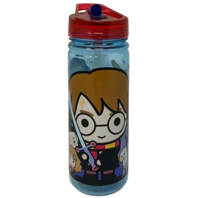 Immagine di CARTOON Borraccia in tritan Harry Potter versione chibi ecozen con beccuccio ripiegabile bottiglia per bambini 580 ml BPA Free