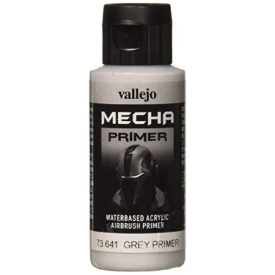 Immagine di Vallejo Mecha Color Primer in poliuretano, 60 ml, Grigio (Grey Primer)