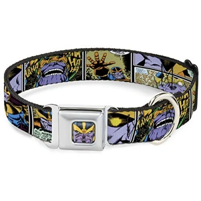 Immagine di fibbia Down collare per cani cintura di sicurezza Thanos Comic Scene Blocks 30 a 40 cm larghezza