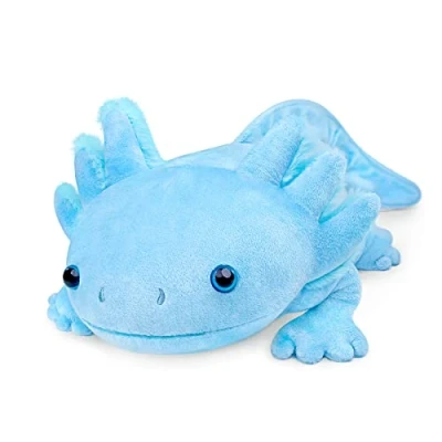 Immagine di lilizzhoumax Peluche Axolotl 84cm/33,Simulazione Animale Axolotl, Simpatico Giocattolo Morbido Bambole Animali Selvatici, Regalo per Bambini e Amici