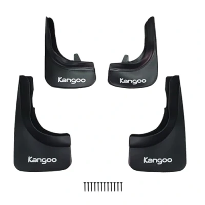 Immagine di apline Compatibile con Renault Kangoo 1997 2024 Parafanghi Anteriori e Posteriori Set del Veicolo 4 Pezzi Nero