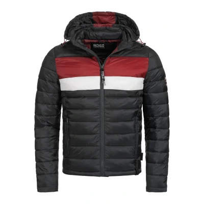 Immagine di Indicode Uomini Hampshire Quilted Jacket Giubbotto trapuntato dall&#039;aspetto piumino Ultra Black S