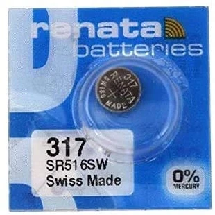 Immagine di Renata 317 SR516SW Batterie al litio per orologio, in ossido di argento, confezione da 1