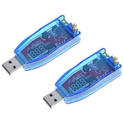 Immagine di TECNOIOT 2pcs LED DC 5V a 1 24V Potenziometro USB Step Up Down Buck Boost Converter
