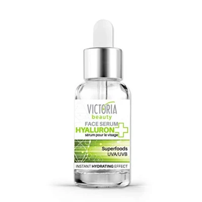 Immagine di Victoria Beauty siero ialuronico ad alto dosaggio, viso anti invecchiamento con superfood, acido e niacinamide fornisce molta umidità, 20 ml