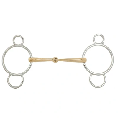 Immagine di BR Singolo Rotto Pessoa Anello Allentato Filetto Morbido Contatto 12 mm Ø Centrale 70 12,5 1 Colore Grigio