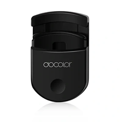 Immagine di Docolor Piegaciglia Portatile con 1 Silicone Ricarica Pads Mini Travel Eye Lashes Curlers Professional Eyelash Curling Strumenti di trucco a clip per tutte le forme occhi