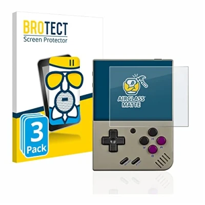 Immagine di brotect Pellicola Vetro Opaca per Miyoo Mini Plus (3 Pezzi) Protezione Schermo [Anti Riflesso, Durezza 9H]
