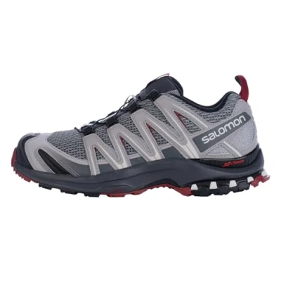 Immagine di Salomon XA Pro 3D Scarpe da Trail Running e Escursionismo Uomo, Stabilità, Aderenza, Protezione a lungo termine, Monument/Ebony/Red Dahlia, 47 1/3 EU