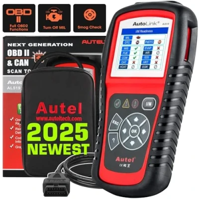 Immagine di Autel AutoLink AL519 Scanner OBD2 Motore di Controllo Modalità 6 Avanzato Lettore Codici, Strumento Diagnostico Universale per Auto con Smog un Clic,Versione Aggiornata AL319
