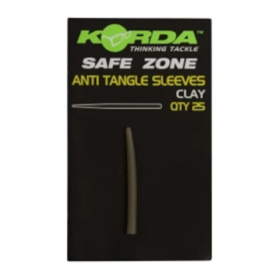 Immagine di Korda Safe Zone Anti Tangle Sleeves Clay (25 pezzi) Materiale da pesca