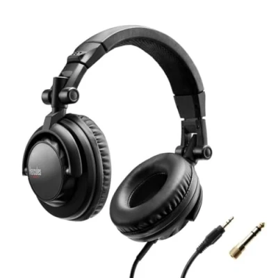 Immagine di Hercules HDP DJ45 DJ Cuffie auricolari via cavo Nero pieghevole
