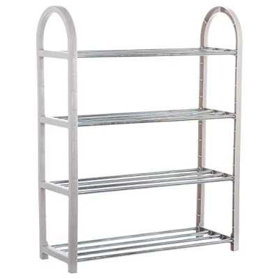 Immagine di STORAGE SOLUTIONS Zapatero 64X19X66CM ESTRUCTURA PLASTICO Y SOPORTE Hierro, Grigio, One Size