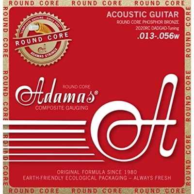 Immagine di Adamas Akustik Gitarren Saiten Historic Reissue Phosphor Bronze Round Core Satz DADGAD Tuning 2020RC