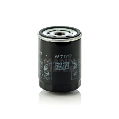 Immagine di MANN FILTER W 717/2 Filtro olio 3/4 16 UNF con due valvole blocco arretramento ad avvitamento FIAT: Coupe, 127 Hatchback, LANCIA: DELTA 1