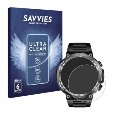 Immagine di savvies (6 Pezzi Pellicola Protettiva per Blackview W50 1.39&quot; Protezione Schermo Trasparente