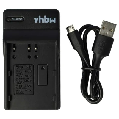 Immagine di vhbw caricabatterie USB compatibile con Nikon D100, D100 SLR, D200, D300, D300s, D50, D70, D700, D70s, D80, D90, D900 camera