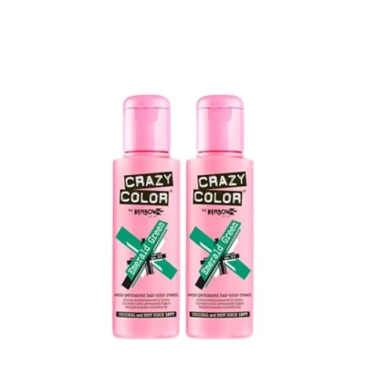 Immagine di Crazy Color 2 colori semi permanenti per capelli, 100 ml, verde smeraldo