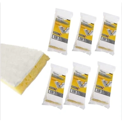 Immagine di Apex Set 6 pezzi Ricambio Spugna Microfibra super assorbente per Lavapavimenti Squizzo